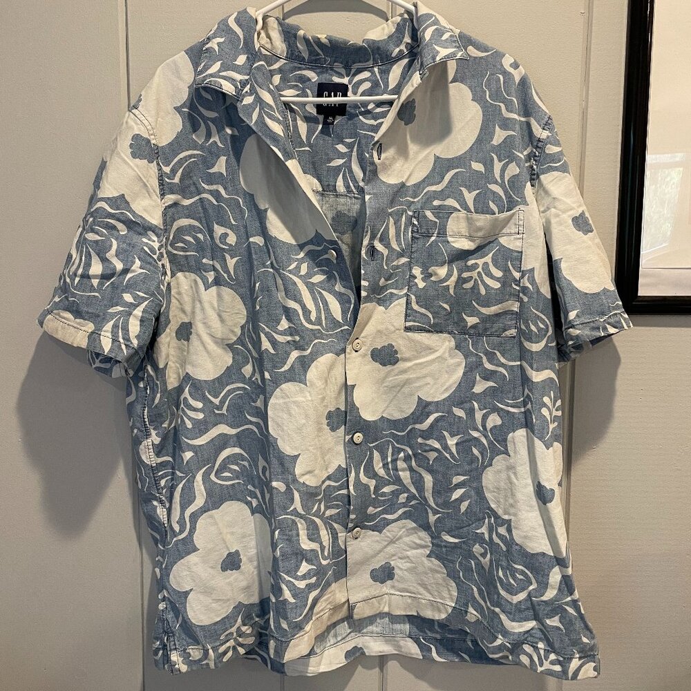 ✨ Short Sleeve Linen Shirt ✨Mens XL